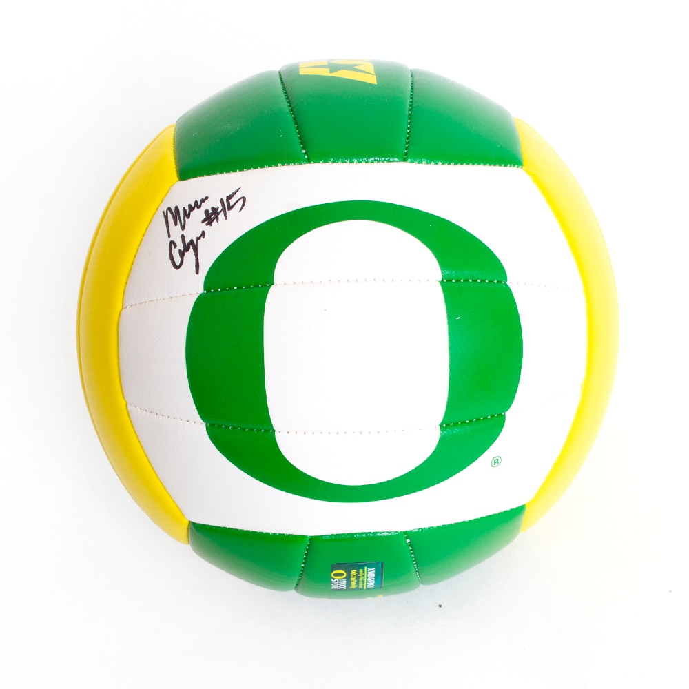 Student Athlete, Baden Sports, Green, Balls, Sports, 8.5", Volleyball, Official Size, Stitched, Synthetic Leather, Autographed, Mimi Colyer, 768005